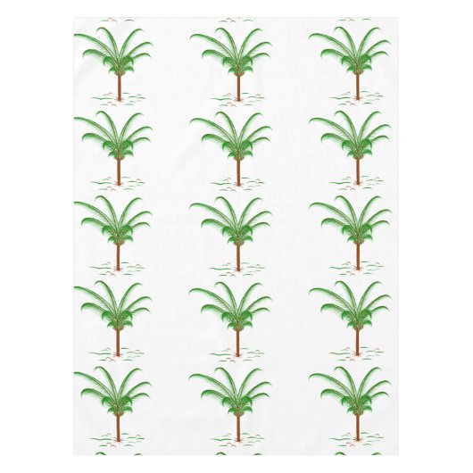 Tropische palmboom tafelkleed (Voorkant)