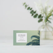 Tropische palmboom visitekaartje (Staand voorkant)