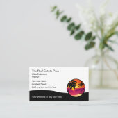 Tropische palmboom Visitekaartjes (Staand voorkant)