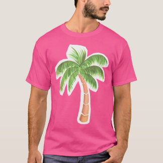 Tropische palmboom - Waterverf T-shirt