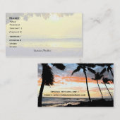 Tropische palmboombeuken visitekaartje (Voorkant / Achterkant)