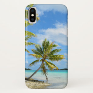 Tropische palmboomstrand iPhone X cover