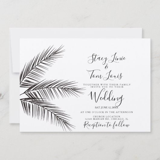 Tropische palmboomvloed met hand uitgezette aarde kaart (Voorkant)