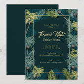 Tropische palmen 5x7 uitnodiging (Voorkant / Achterkant)