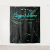 Tropische palmen | Achtergrond foto Afstuderen Wandkleed (Voorkant)