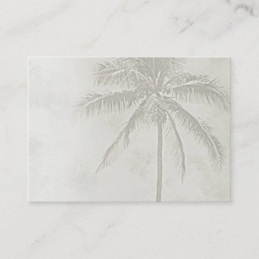 Tropische palmen (chubby) visitekaartje (Voorkant)