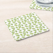 Tropische palmen vierkante kartonnen onderzetter (Schuin)