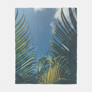 TROPISCHE PALMLIEZEN FLEECE DEKEN