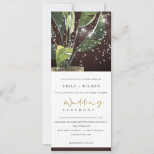 TROPISCHE PALMSE STERRENNACHT MASON JAR LICHTE WED KAART