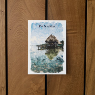 Tropische Panama Bocas del Toro Vintage Reizen Briefkaart