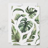 Tropische papegaai Oerwoud bruidsdouche uitnodigin Kaart (Achterkant)