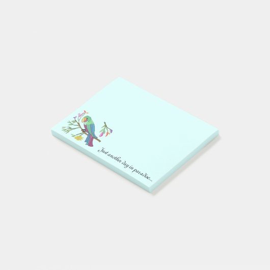 Tropische papegaai post-it® notes (Schuin)