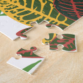 Tropische papegaaien, naadloos patroon. legpuzzel (Zijkant)