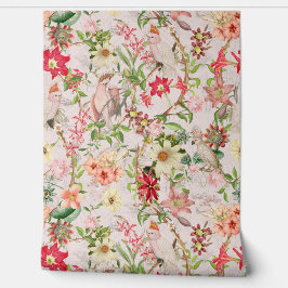 Tropische  Papegaaien Tuin Chinoiserie Wallp Behang