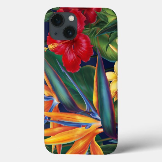 Tropische paradijse Hawaiian iPad case (Achterkant)