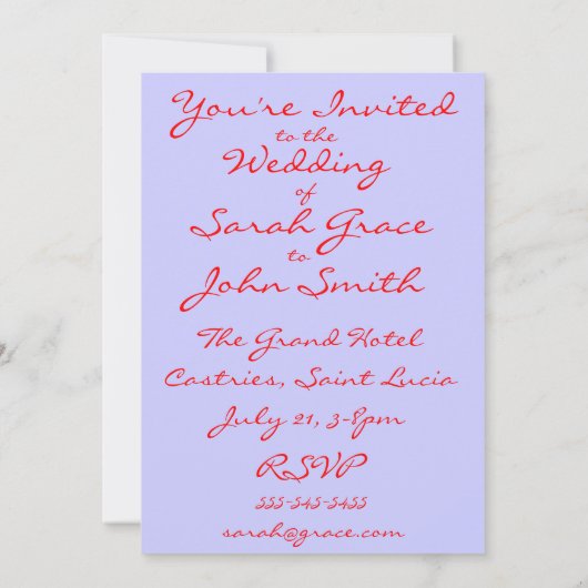 Tropische paradijse uitnodiging (Achterkant)