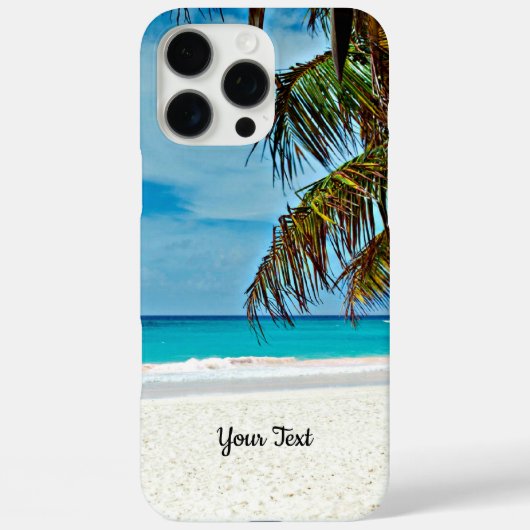 Tropische paradijselijke sjabloon, personaliseren, Case-Mate iPhone case (Achterkant)