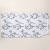 Tropische paradijsvogel strandlaken (Voorkant)