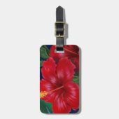 Tropische paradise Hibiscus Bagagelabels (Voorkant verticaal)