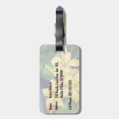 Tropische paradise Hibiscus Bagagelabels (Achterkant verticaal)