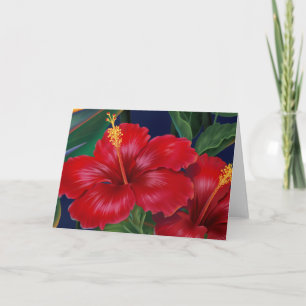 Tropische paradise Hibiscus Kaarten