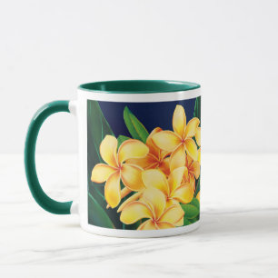 Tropische paradise Plumeria Two-Tone Hunter Mok