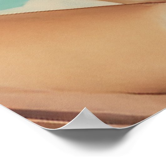 Tropische Paradise Vibes Poster (Hoek)