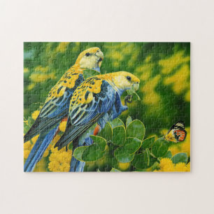 Tropische parrots Game Puzzle Legpuzzel