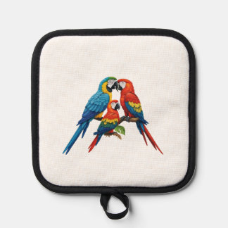 Tropische parrots pannenlap