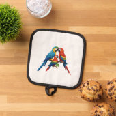 Tropische parrots pannenlap (Top down)