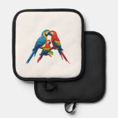 Tropische parrots pannenlap (Voorkant / Achterkant)