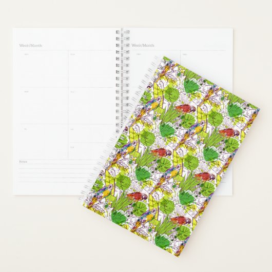 Tropische parrots planner (Display)