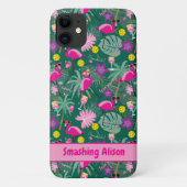 🤩 Tropische partij met pickleball, aangepaste tek Case-Mate iPhone Case (Achterkant)