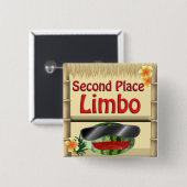 Tropische Partij Tiki 2e Limbo Button (Voorkant /achterkant)