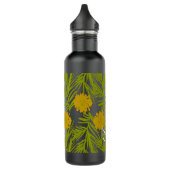 Tropische patroongele Florals Waterfles (Links)