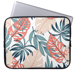 Tropische Planten bladeren Mode print Laptop Sleeve