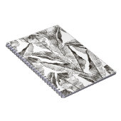 Tropische planten floraal naadloos oerwoud patroon notitieboek (Rechterzijde)