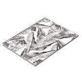 Tropische planten floraal naadloos oerwoud patroon notitieboek (Linkerzijde)