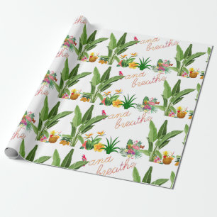 Tropische planten Vogelbloemen Aanmoedigend Cadeaupapier