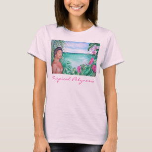 Tropische polynesie t-shirt