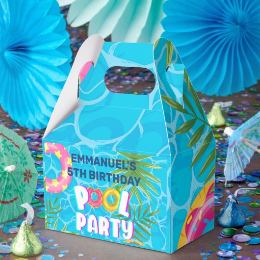 Tropische Pool Party Verjaardag Bedankdoosjes (Feest)