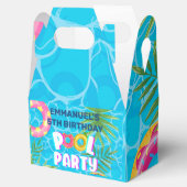 Tropische Pool Party Verjaardag Bedankdoosjes (Geopend)