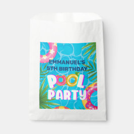 Tropische Pool Party Verjaardag Bedankzakje