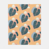 Tropische print fleece deken (Voorkant)