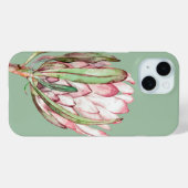 Tropische protheekFloral op Mint Case-Mate iPhone Case (Achterkant (horizontaal))