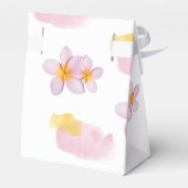 Tropische pruimen rond het huwelijk bedankdoosjes (Achterkant)