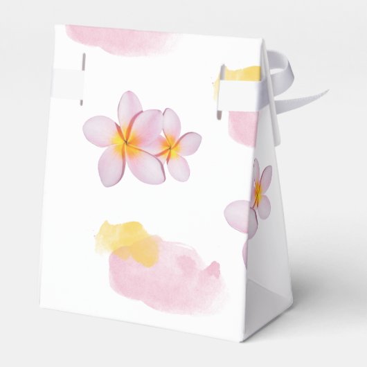 Tropische pruimen rond het huwelijk bedankdoosjes (Achterkant)