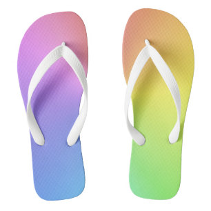 Tropische regenboogkleuren teenslippers