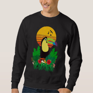 Tropische regenwouden van vogels Retro Touc Trui