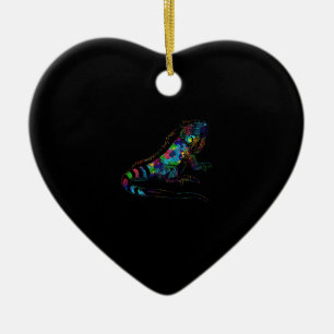 Tropische reptielzoo Keeper Gift Idea Iguana Premi Keramisch Ornament